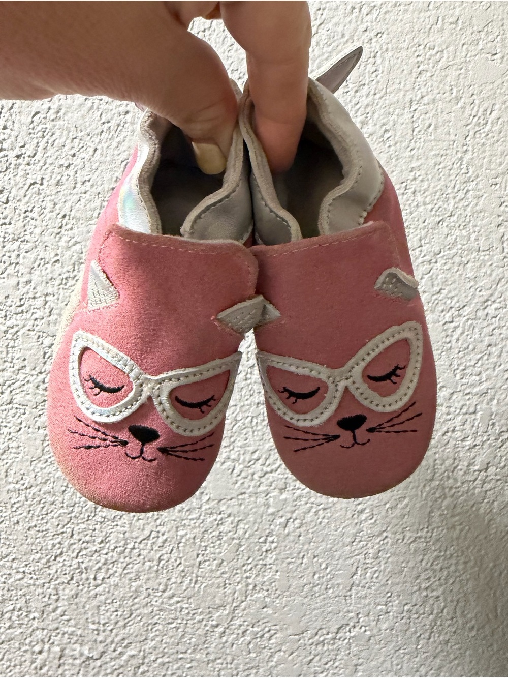 Robeez Pink Kitty Slip-On Shoes